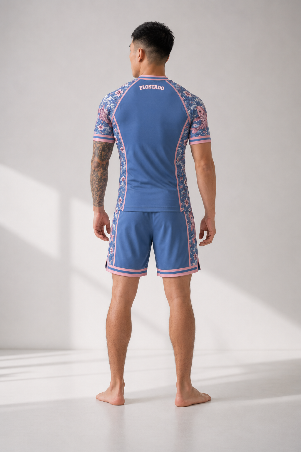 Koi Fishy Rash Guard Shorts