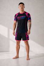 Neon Nights Rash Guard Shorts