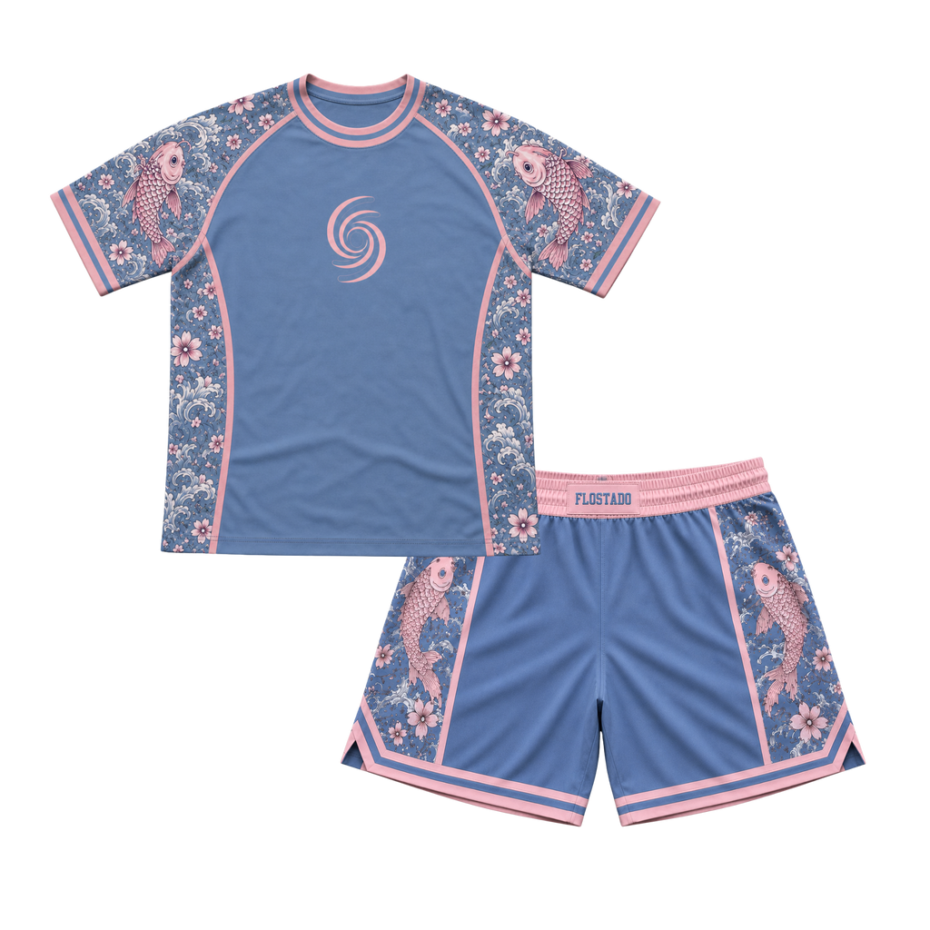 Koi Fishy Rash Guard Shorts