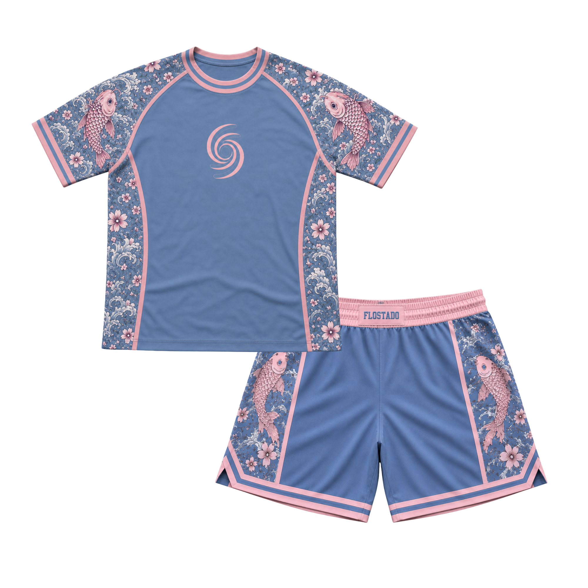 Koi Fishy Rash Guard Shorts