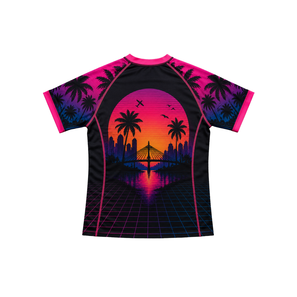 Neon Nights Rash Guard Top