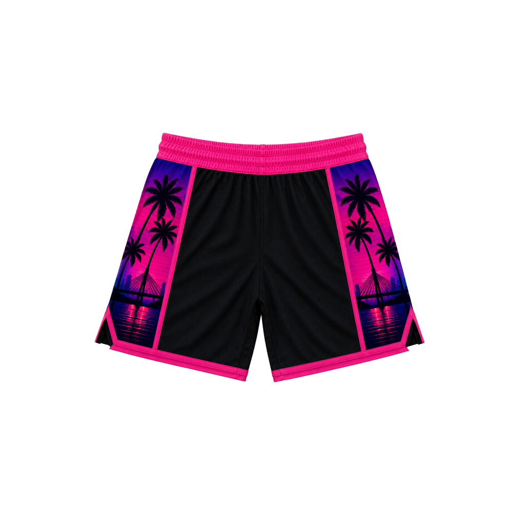 Neon Nights Rash Guard Shorts
