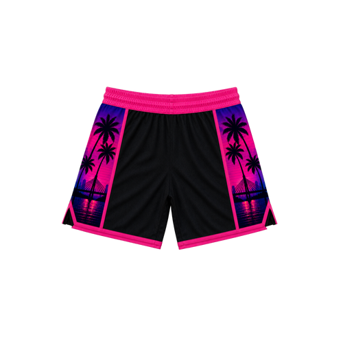 Neon Nights Rash Guard Shorts