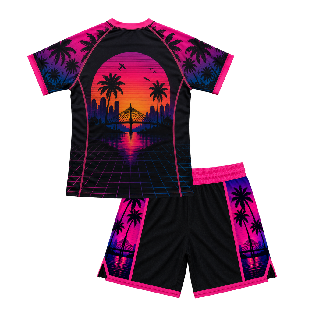 Neon Nights Rash Guard Top